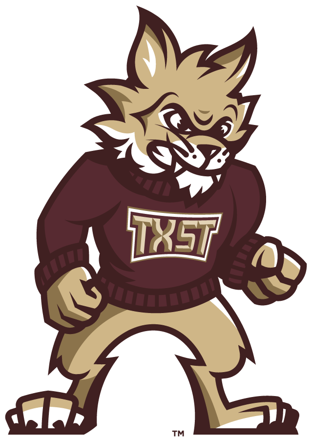Texas State Bobcats 2021-Pres Mascot Logo v2 iron on transfers for T-shirts